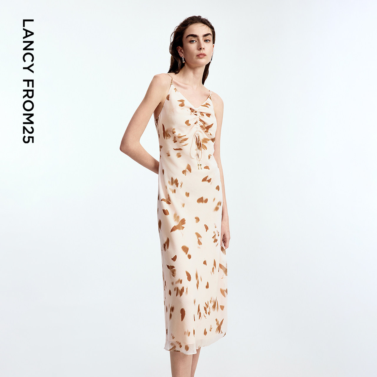 【漾25系列】朗姿2025秋高级感新款吊带印花设计感度假气质连衣裙,女装/女士精品,连衣裙,淘宝优惠券,粉丝福利购,淘宝优惠卷