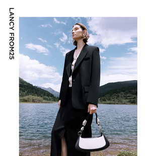 通勤职业西装 新款 朗姿羊毛设计感冬季 外套西服上衣 意大利设计