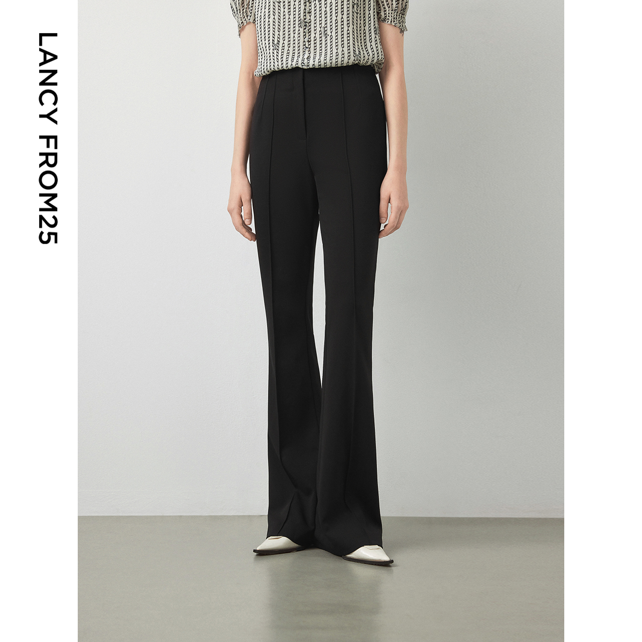 微喇裤型 立梗设计 暗扣门襟