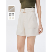 醋酸高腰短款 阔腿正装 西装 女夏奥莱裤 朗姿法式 裤 子 朗姿奥莱