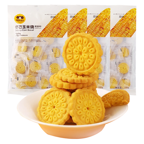 冬己玉米烧饼干独立包装