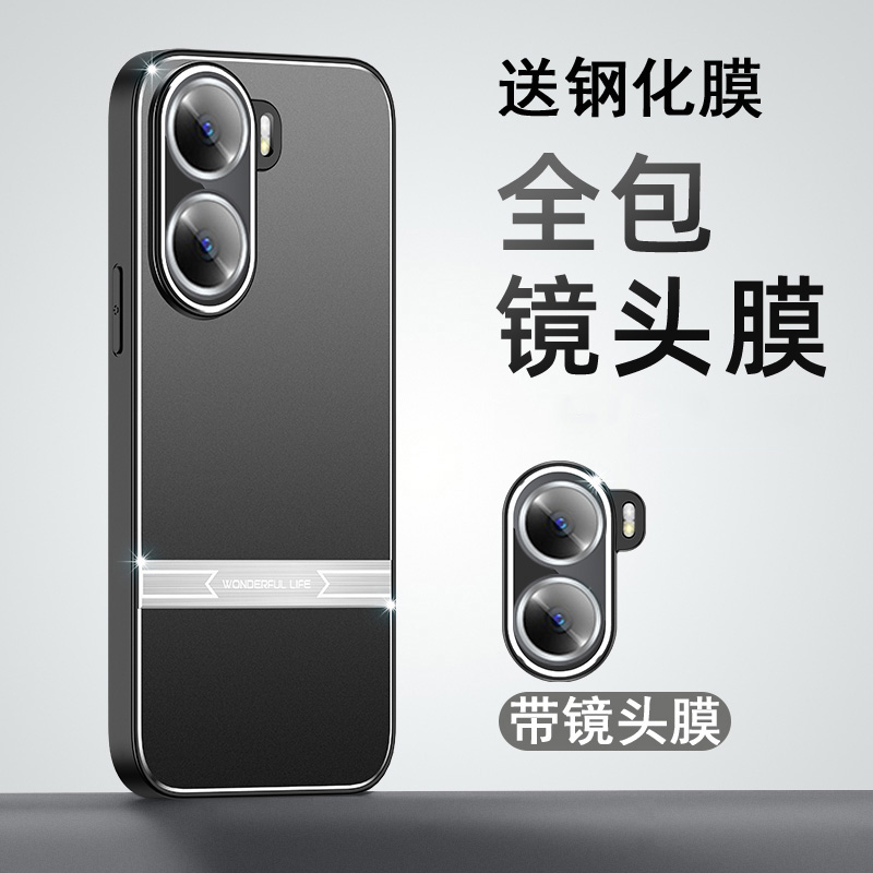 适用于vivo y35手机壳viv0y35保护套vovoy35防摔vlvoy35镜头全包viwo丫35潮男女viviy三五m带镜头膜y53t金属V