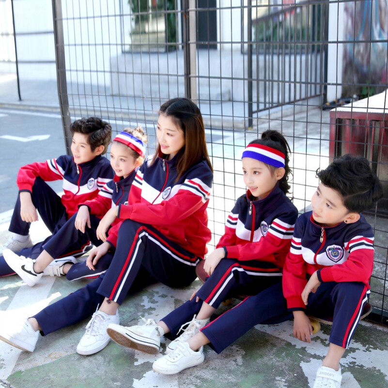 幼儿园园服春秋款韩版校服英伦风套装小学生班服儿童西装校服定制