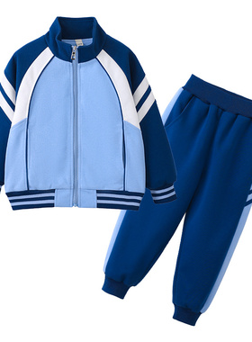 运动风班服中国风舞台季三件套英伦风四季教师红色春季运动会黄色