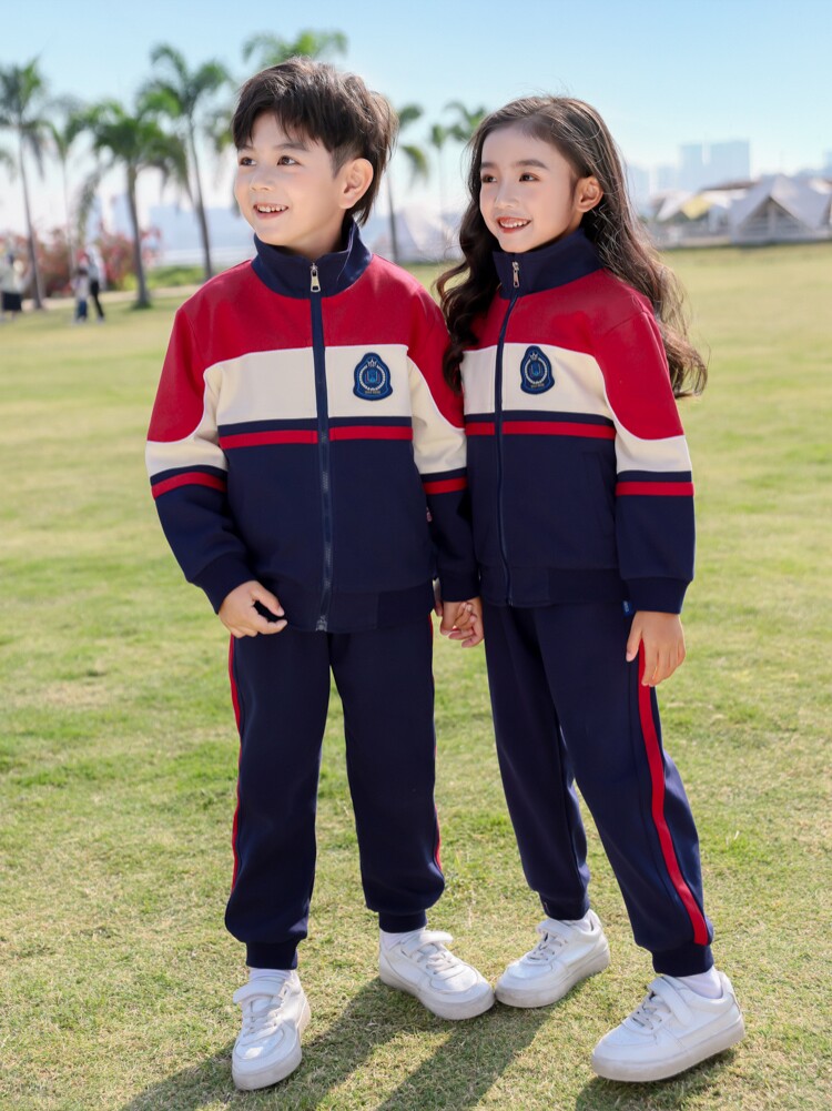 春秋季运动套装英伦风班服幼儿园三件套学院风新款运动会男女活力