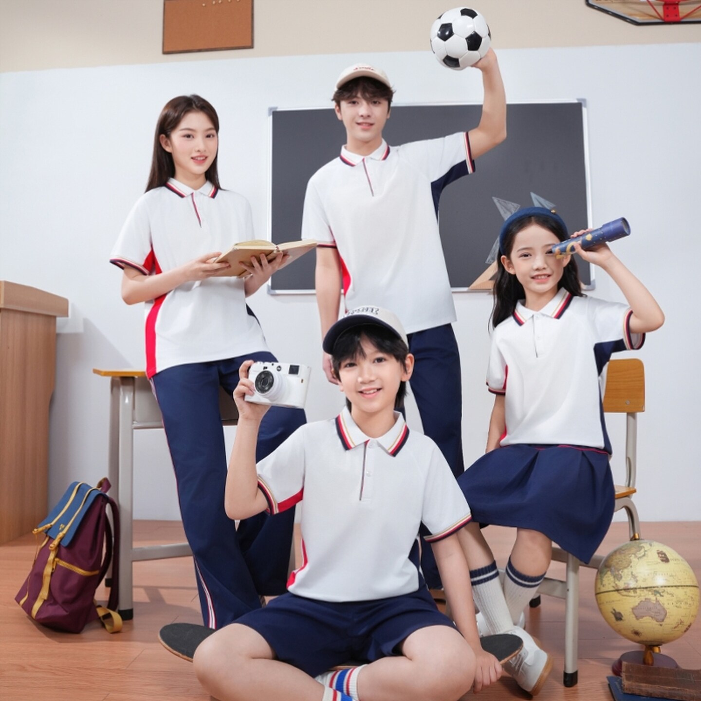 江西吉安市永丰县统一校服小学生初中高中夏季春秋季运动装新款图片