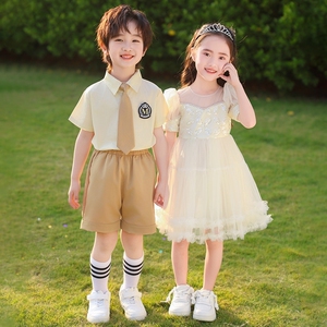 学院风校服夏装班级蓝色彩虹运动套装棒球服运动服男生团体大班