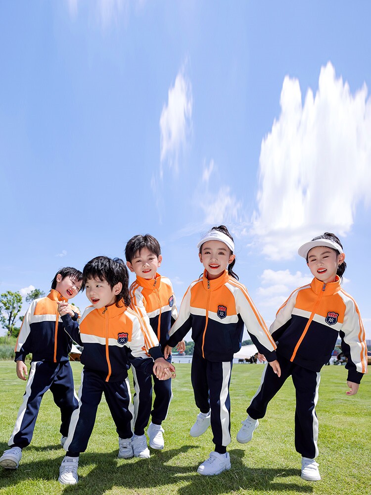 春季三件套小学生校服英伦风秋装女童儿童春秋装新款运动会老师