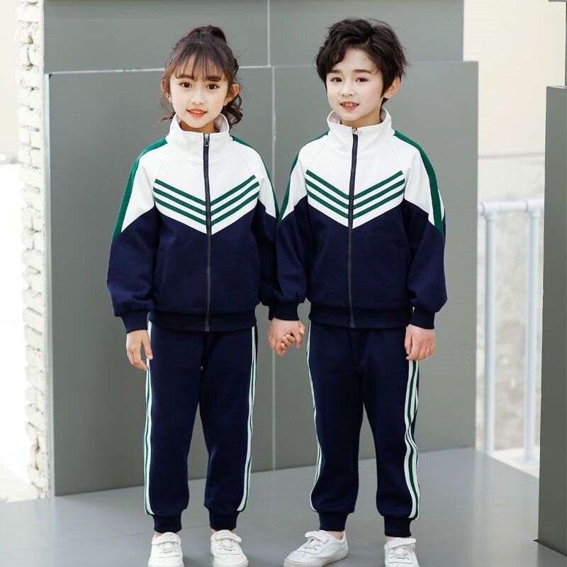 小学生班服学院风校服三件套嘻哈风运动套装幼儿园园服合唱潮入学