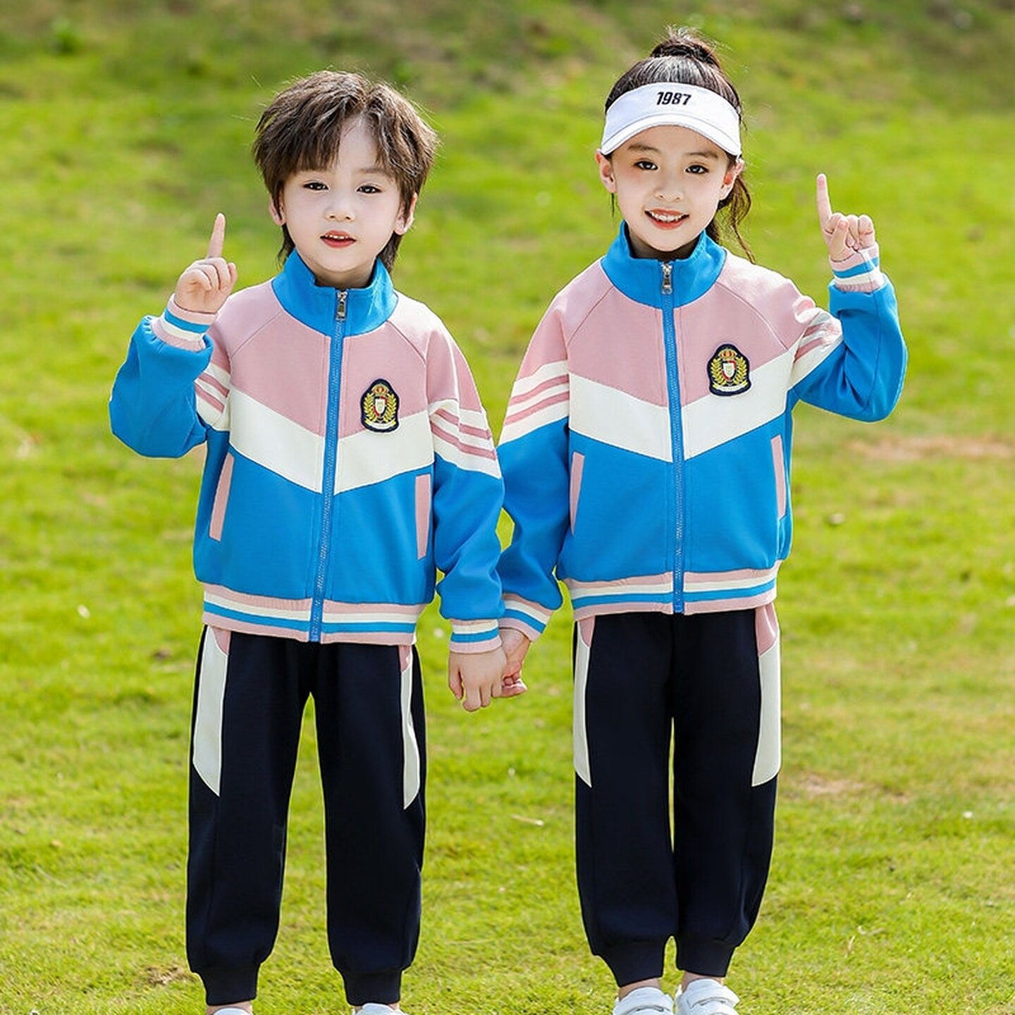 小学生校服三件套春秋季春秋款短袖一年级活力新款定制运动风夏季