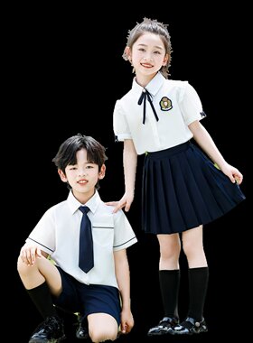 幼儿园老师园服男女入学套装两件套无袖小学生大合唱班服拍摄演讲