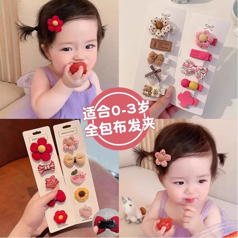 婴儿宝宝汗毛夹女童发卡卡子