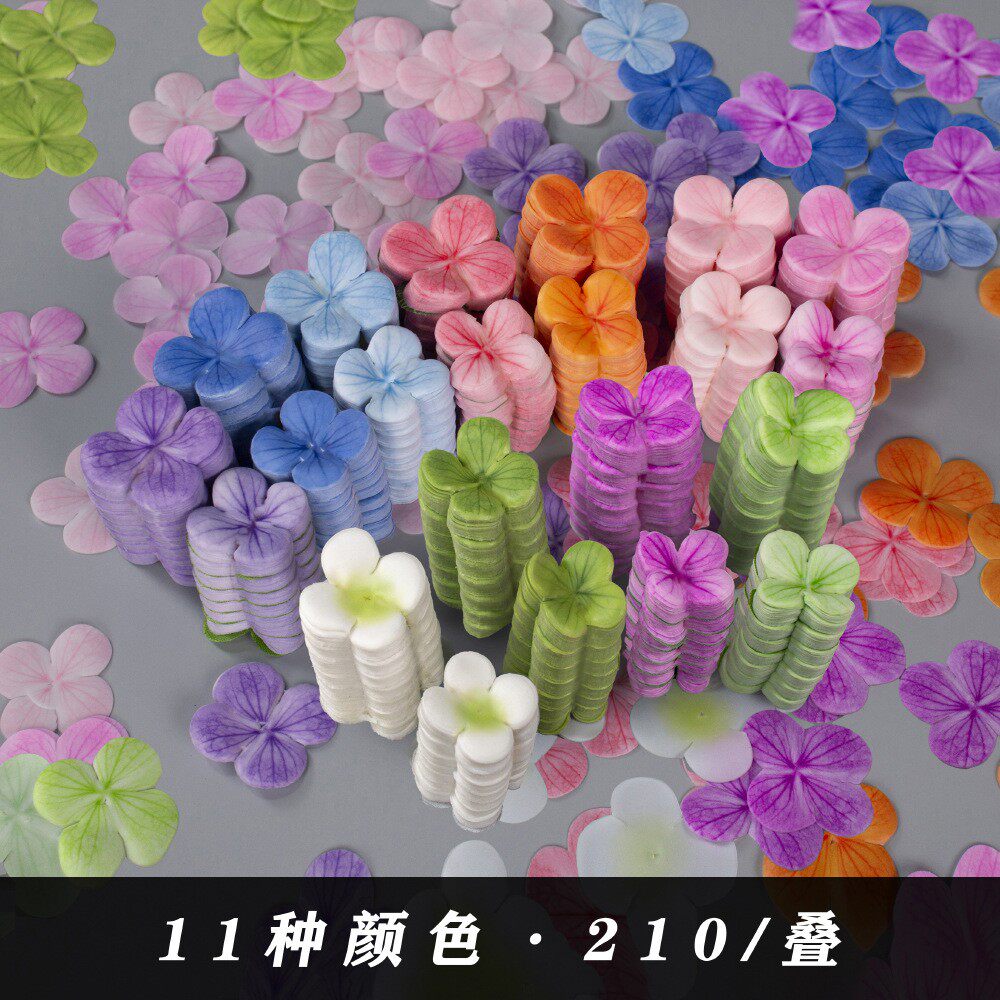 花瓣仿真绣球花瓣3D打印手感软胶蝴蝶花片手工发箍簪花发卡头饰花