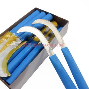 久保利加长柄小弯刀不锈钢菠萝刀家用水果刀割草镰刀锋利耐用包邮