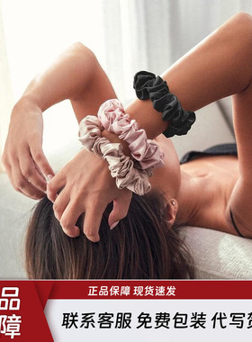 SLIP真丝发圈扎发无痕不勒发防静电桑蚕丝mini中号大肠发绳皮筋