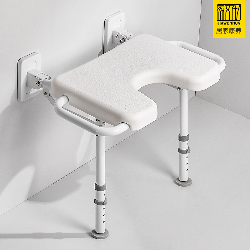 双扶手浴室折叠式残疾人洗澡凳