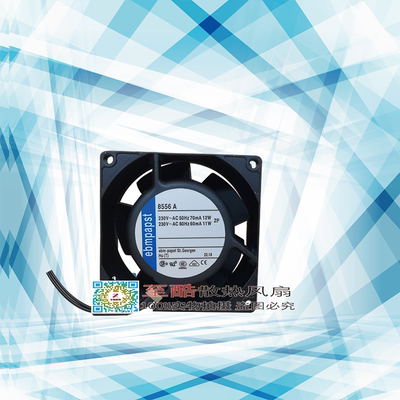 德国ebmpapst 8038 8CM TYP 8556A 230V 12/11W全金属 耐高温风扇