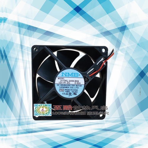 正品 NMB 3110KL-04W-B50/B59 8025 12V 0.30A 8CM 双滚珠 风扇