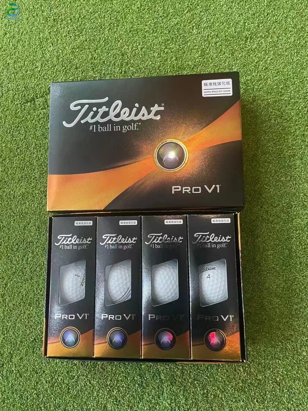 正品Titleist泰特利斯23款ProV1/V1X高尔夫球礼盒球三层四层新球