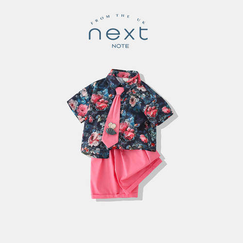 NEXTNO男童夏季港风碎花