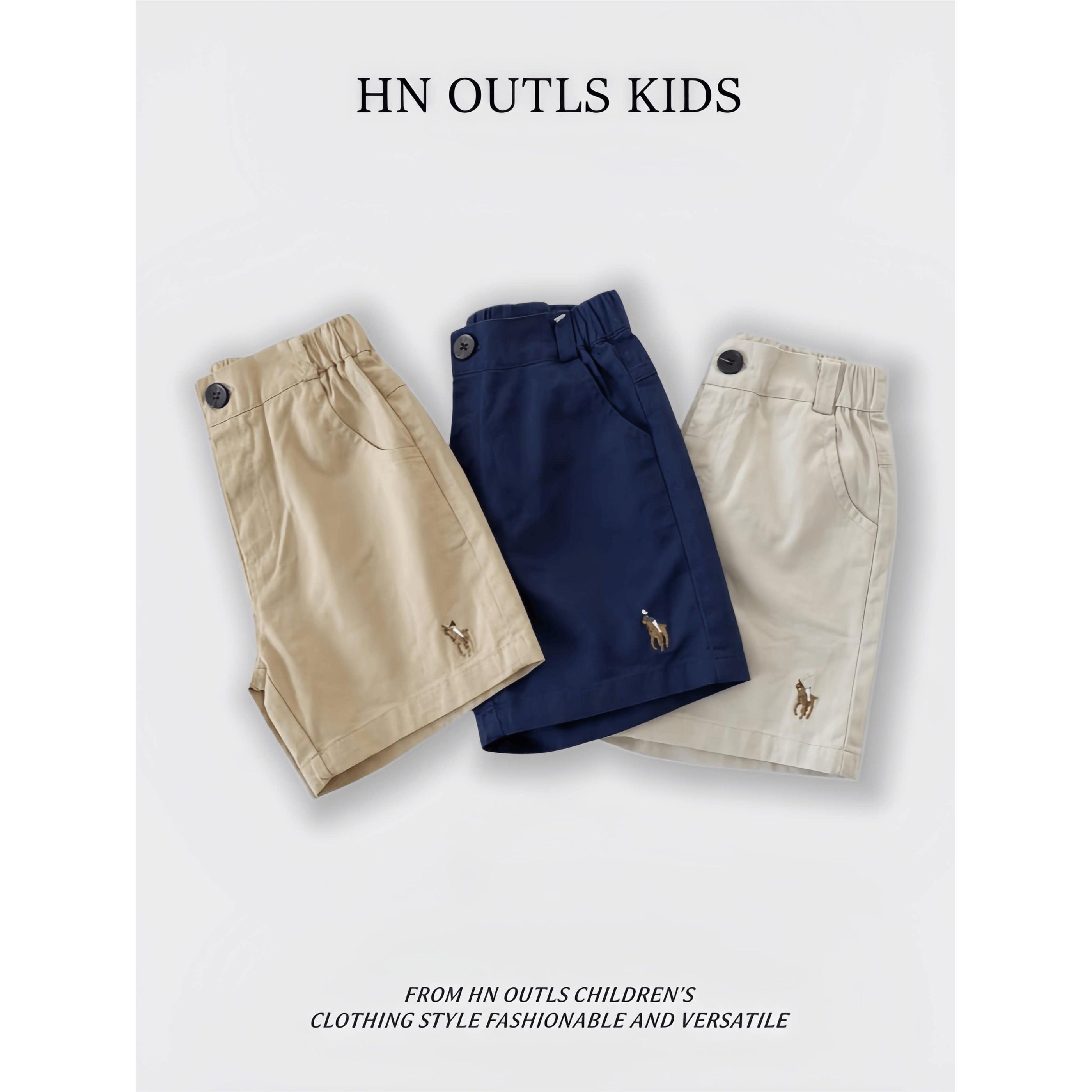 HNOUTLS男童女童短裤外