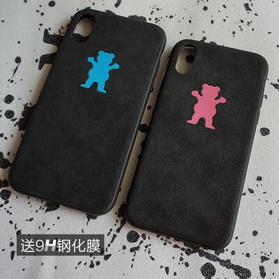 iPhone苹果手机壳翻毛皮男女情侣