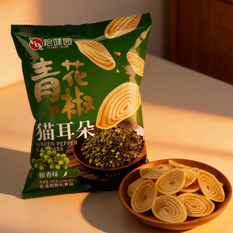 102克青花椒猫耳朵香脆大包零食