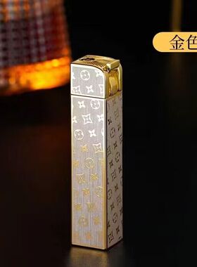 网红充气防风打火机高颜值五福临门直冲透明可视气仓个性创意礼品