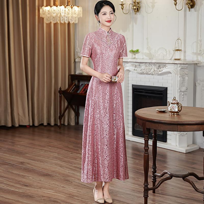 婚礼年轻喜庆改良喜妈妈旗袍