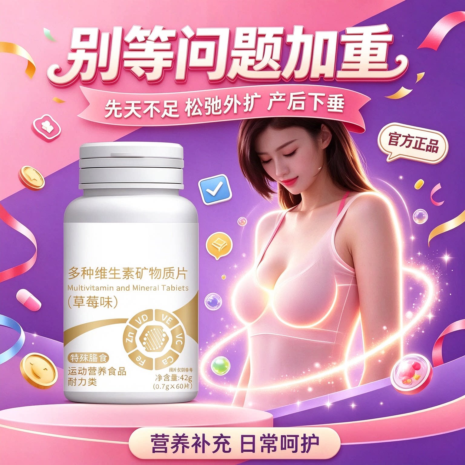 平盈宝女性胸部紧实丰盈片