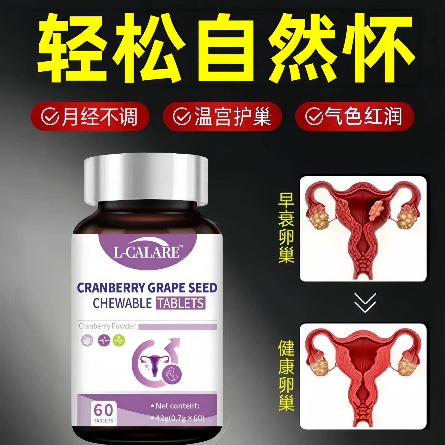 异黄酮女性孕宝片养宫护巢