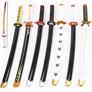 表演居合道木刀 COS道具动漫 鬼灭之刃日轮刀 我妻善逸灶门炭治郎