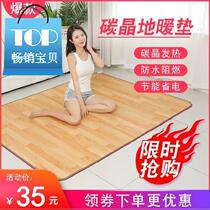 卡通暖脚垫子地板革加热垫1可折叠冬季暖垫电热地毯加厚插电式温