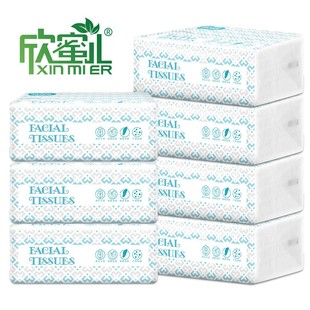 原生木浆抽纸 欣蜜儿家用卫生纸4层60抽27包整箱清洁餐巾纸面巾纸