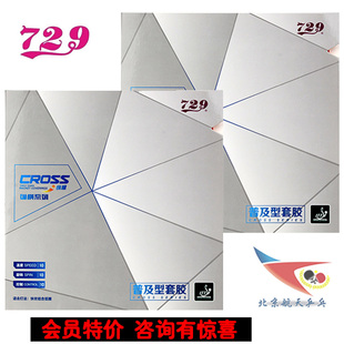 北京航天乒乓 天津友谊729精品纵横乒乓球胶皮粘性普及型反胶套胶