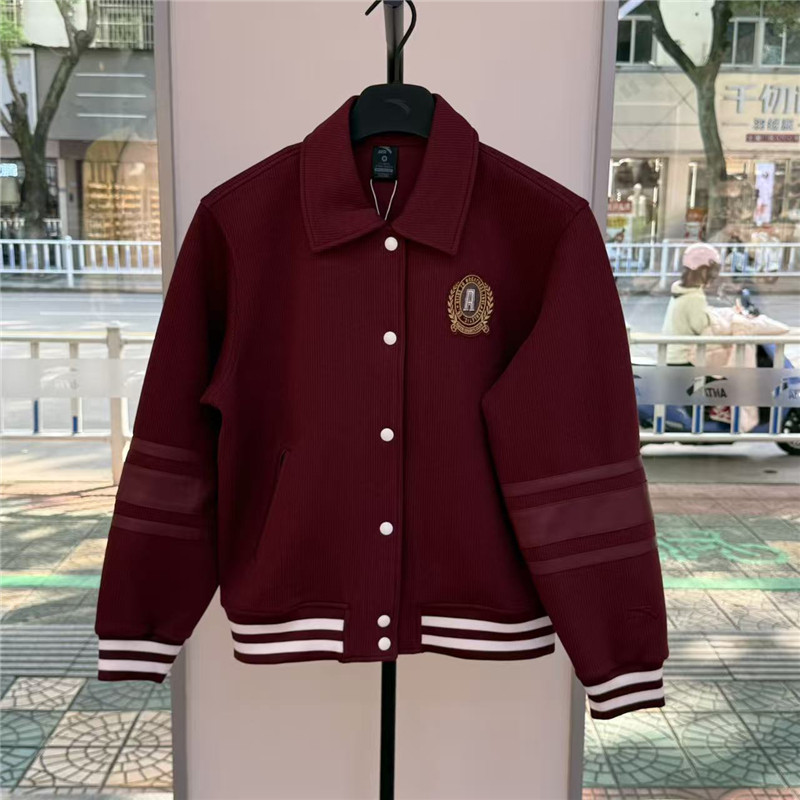 安踏针织开衫外套女装冬季新款加厚复古学院风休闲上衣162548709S