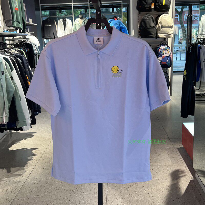 安踏笑脸男短袖夏季POLO衫透气