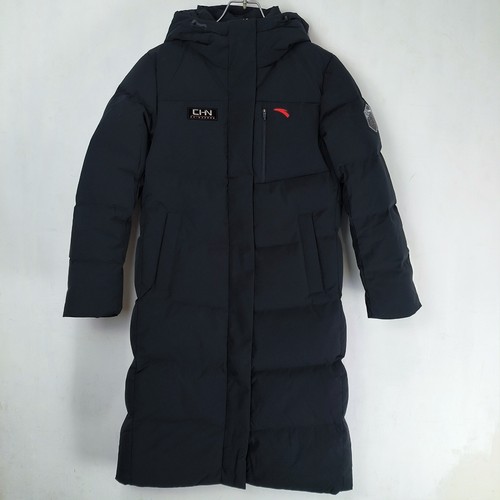 安踏女2025冬季新款连帽保暖长款六度芯鹅绒运动羽绒服162617908