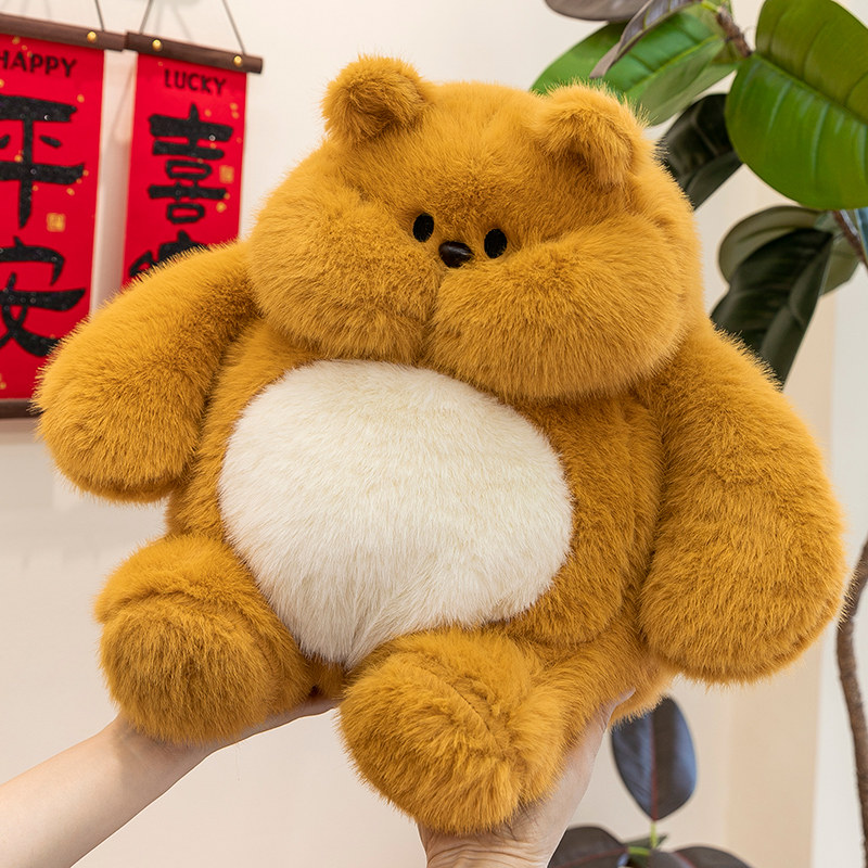 创意嘟嘟熊毛绒玩具公仔可爱肥肥胖胖大狗熊布娃娃男孩生日礼物女