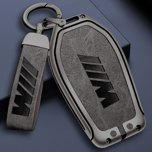 宝马液晶屏钥匙金属全包保护套扣