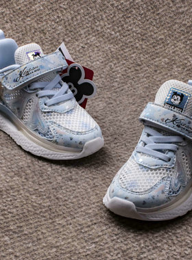 专柜女童运动鞋单网55713春季新款儿童网面透气休闲女孩防滑童鞋