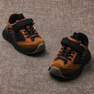 6035魔术贴男童二棉鞋 儿童加绒保暖运动鞋 防滑耐磨 新款 2025冬季