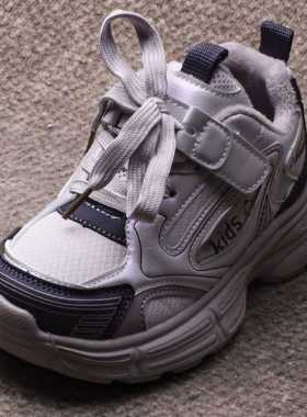 新品冬季女童保暖老爹鞋5341保暖轻便魔术贴儿童加绒二棉运动鞋