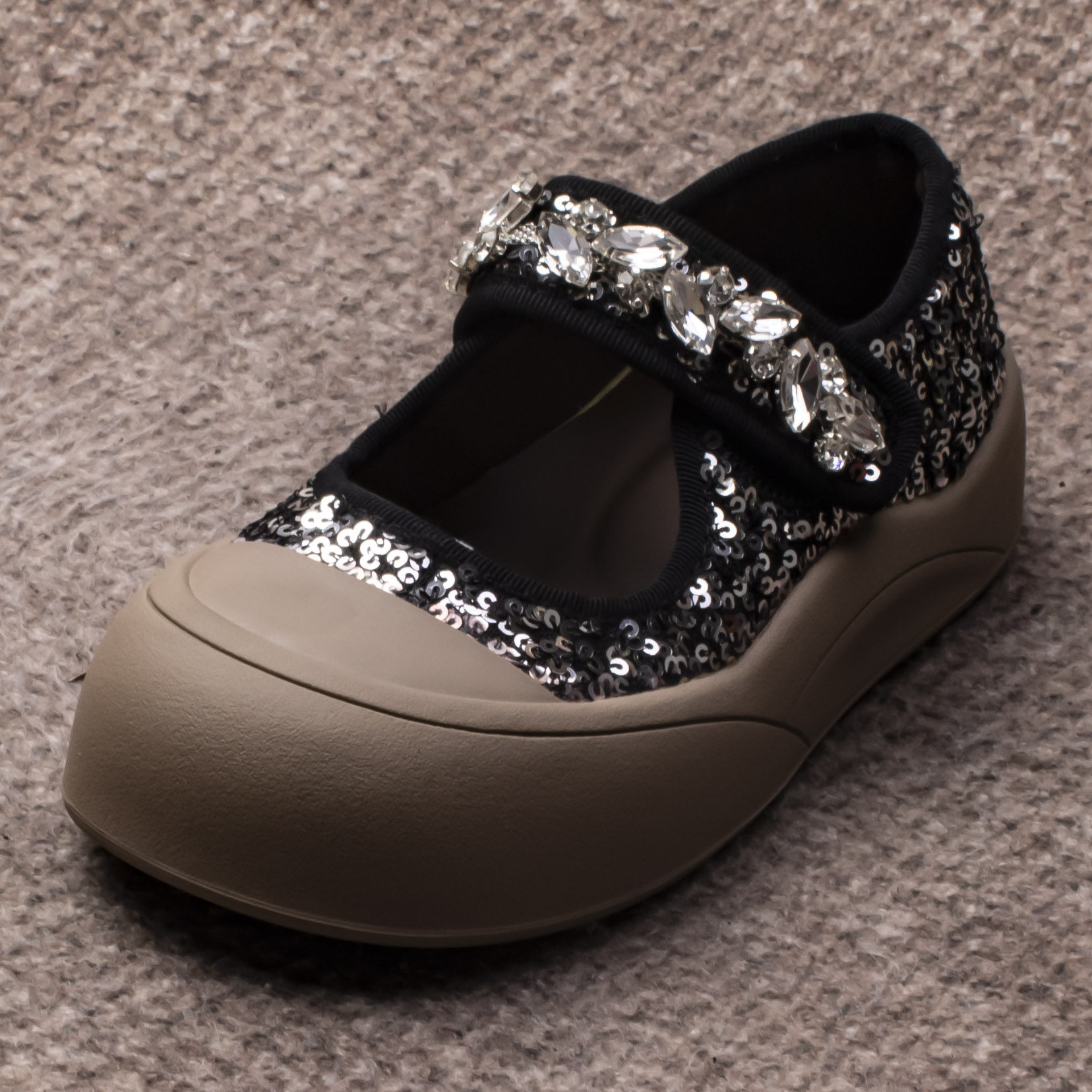 秋季新品女童鞋子2025亮晶晶儿童浅口韩版公主鞋1078演出表演舞蹈