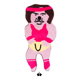 狗子 Workout 原创手工地毯卧室床边客厅 Smiley HAKEI