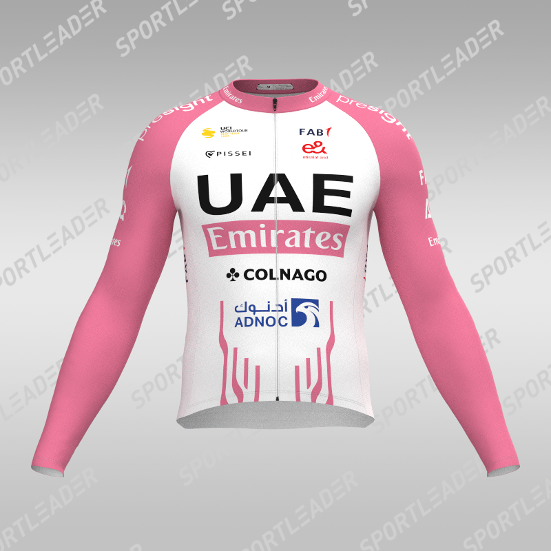 秋冬环意粉骑行服竞技阿联酋车队春秋山地公路自行车服UAE加绒
