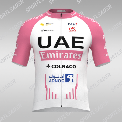 UAE粉衫2024波加查骑行服环意粉
