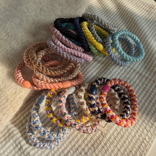 彩色编织弹力发圈基础款