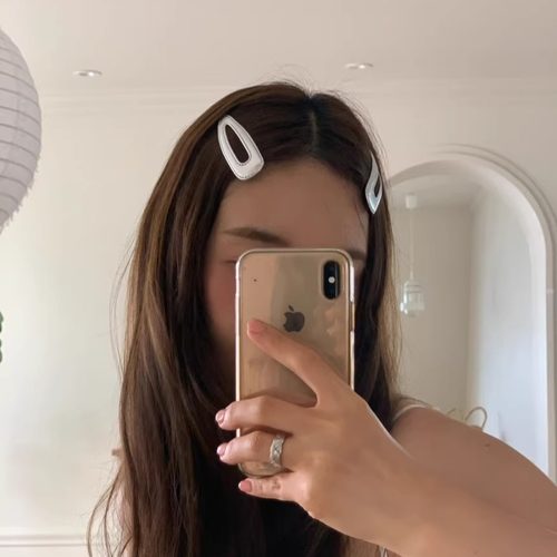 银色光泽感BB夹刘海夹边夹