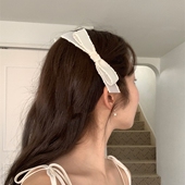 法式 ins 仙美可爱蝴蝶结发夹侧边夹鸭嘴夹 韩国 现货Sunup_Q